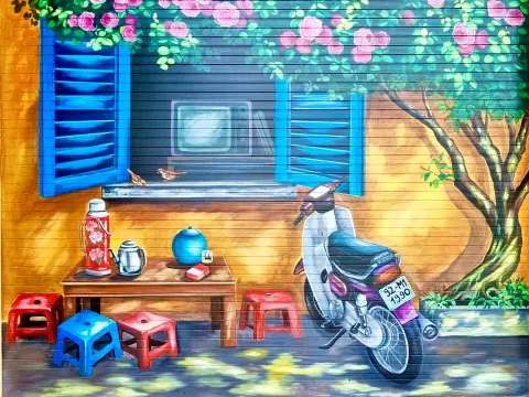 Góc check-in Phố Coffee 3